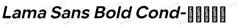 Lama Sans Bold Cond字体转换